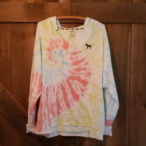 PINK tie dye sweatshirt